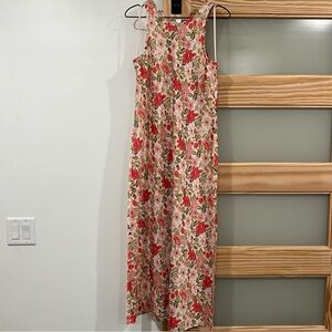Outerknown Ellison Floral Slip Sleeveless Maxi Dress Medium